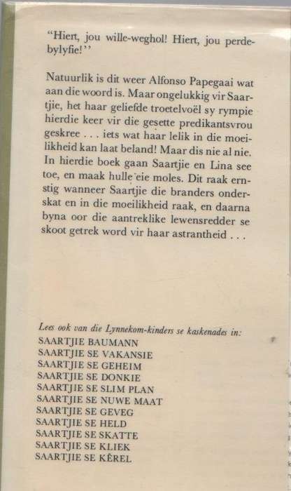 SAARTJIE SE PAPEGAAI - BETTIE NAUDE (2 DE UITGAWE 1982)
