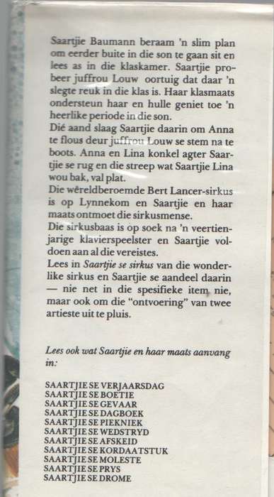 SAARTJIE SE SIRKUS - BETTIE NAUDE (2 DE UITGAWE 1984)