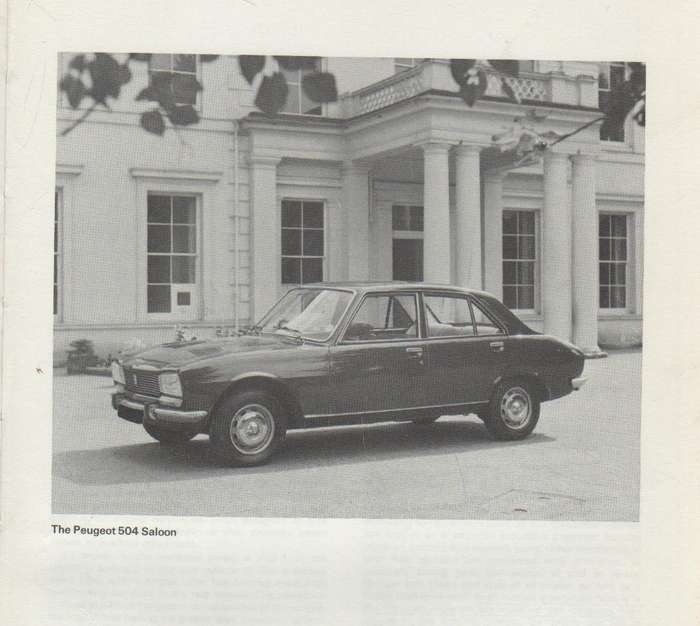 AUTO BOOKS PEUGEOT 504 SL, GL, L FI 1796cc, 1971cc (1968 - 79) OWNERS WORKSHOP MANUAL  OWM783 (1979)