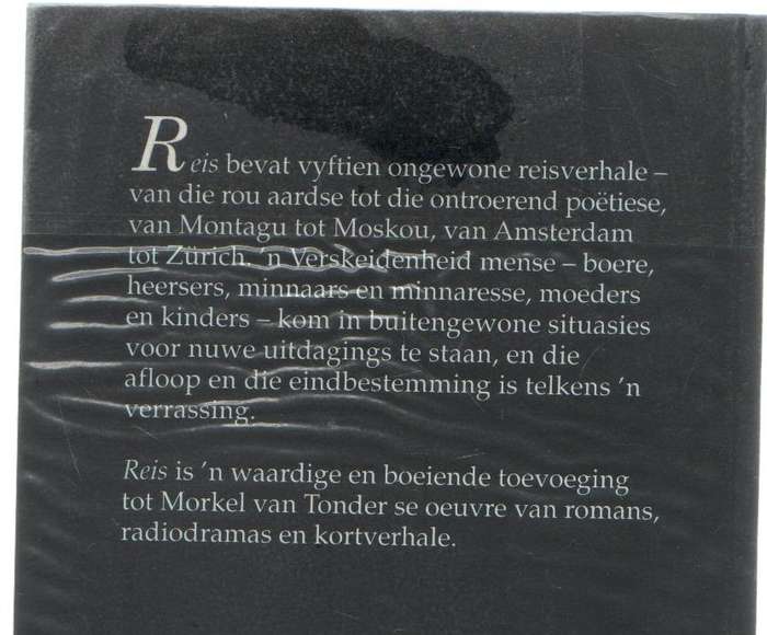 REIS - MORKEL VAN TONDER (1 STE UITGAWE 1995)