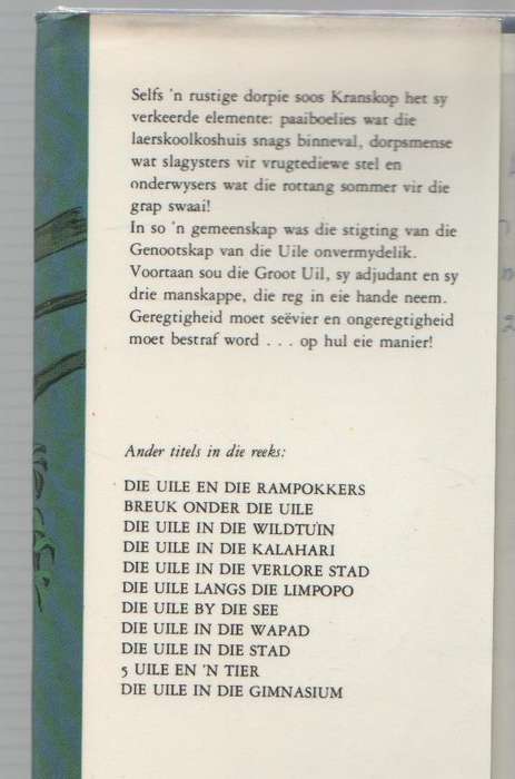 DIE UILE VAN KRANSKOP - COR DIRKS (2 DE UITGAWE 1981)