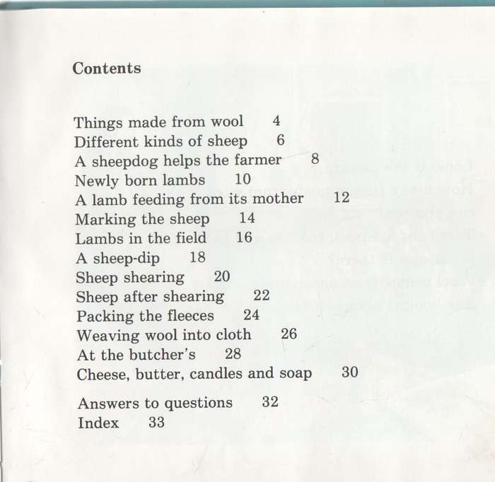SHEEP ON THE FARM - CLIFF MOON (1 ST PUBLISHED 1983)