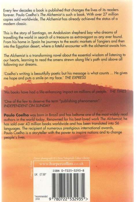 THE ALCHEMIST - PAULO COELHO (1999)