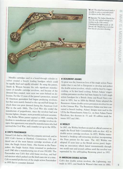 MODERN HANDGUNS, MILITARY AND CIVILIAN HANDGUNS - ROBERT ADAM (REPRINT 1991)