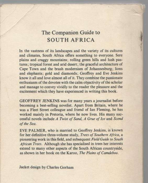 THE COMPANION GUIDE TO SOUTH AFRICA - GEOFFREY JENKINS AND EVE PALMER (1978)