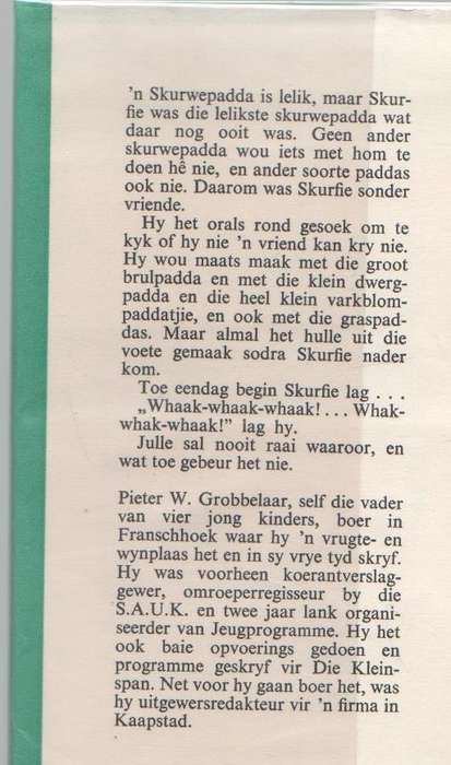 DIE LELIKSTE PADDA - PIETER W GROBBELAAR (1966)