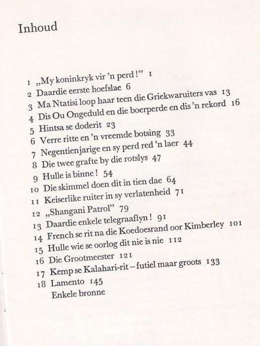 HOEFSLAE, HELDE-RITTE IN SUIDER-AFRIKA - C J SCHEEPERS STRYDOM (1 STE DRUK 1974) BOEREVERHAALINHOUD