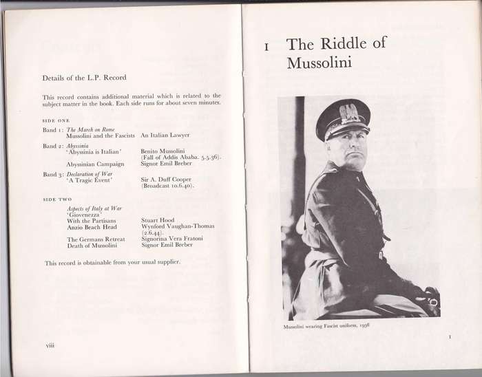 MUSSOLINI & ITALY - C C BAYNE-JARDINE (1975)