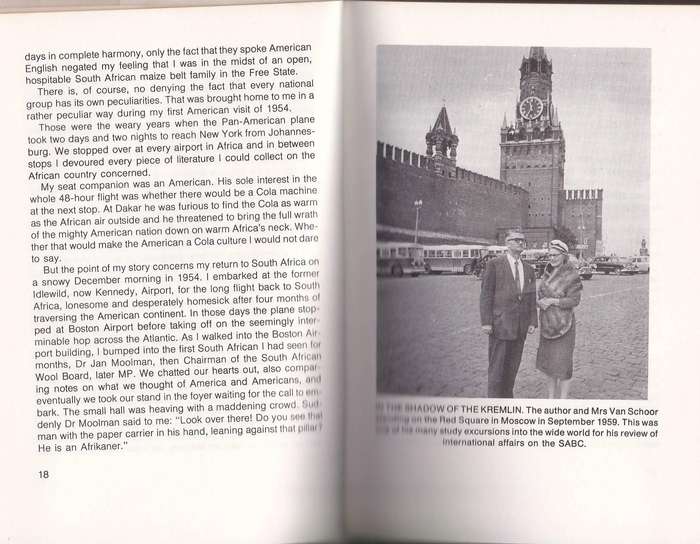 NOTES FROM MY DIARY  - A M VAN SCHOOR (1979)