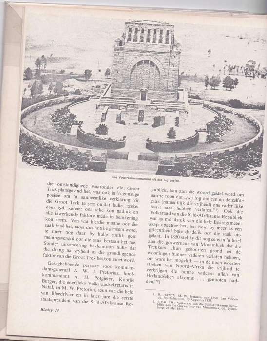 DIE VOORTREKKERMONUMENT PRETORIA (1972)