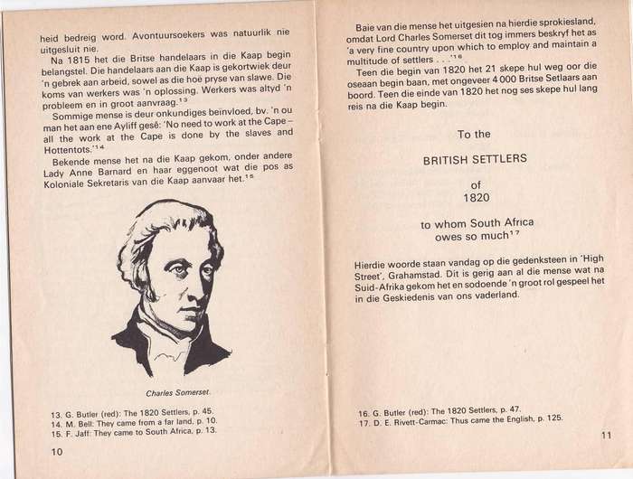 REDES VIR DIE KOMS VAN DIE SETLAARS - ALBERT MORLAND (OU INLIGTINGSTUK)