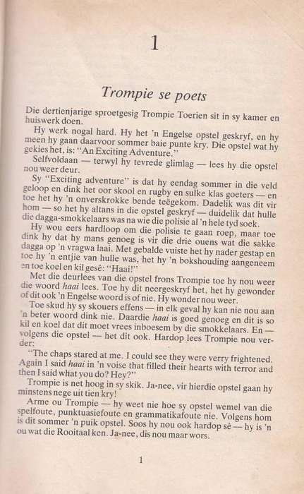 TROMPIE DIE HANSWORS - TOPSY SMITH (2 DE UITGAWE 1984)