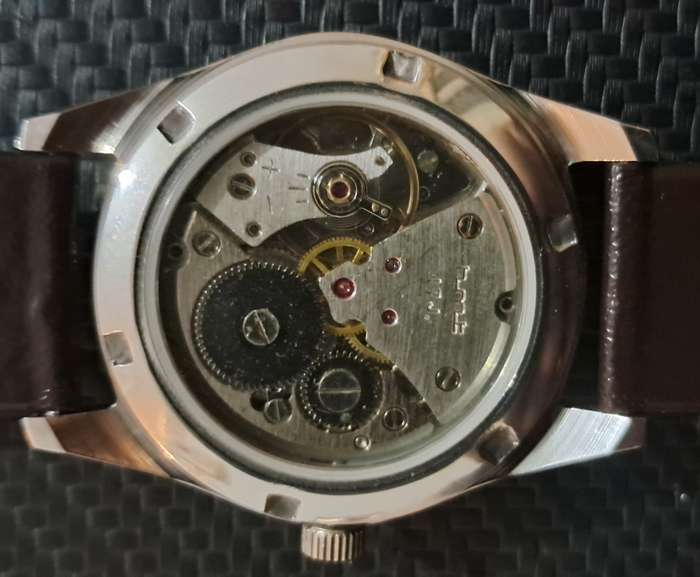 Vintage HMT Limited edition see through case back mechanical watch