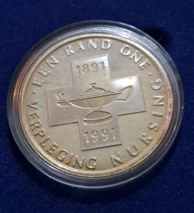 1991 Silver Proof nursing one rand