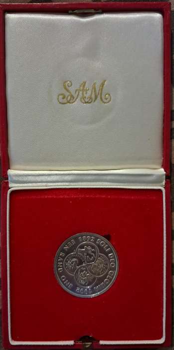 1992 Silver Proof Soli Deo Gloria One Rand Coin