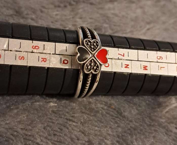 Sterling Silver Adjustable Ring Hearts