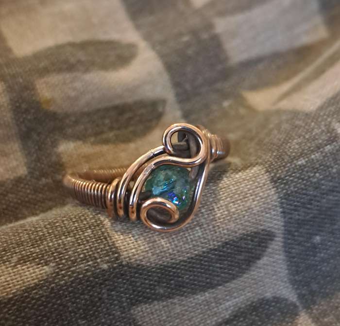 Hand made Copper Wire Ring