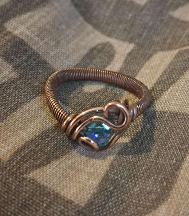 Hand made Copper Wire Ring