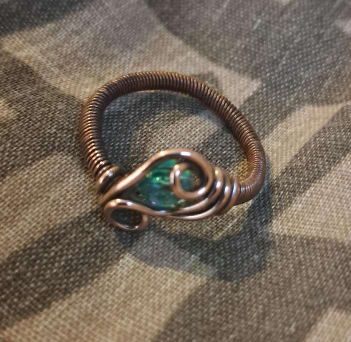 Hand made Copper Wire Ring