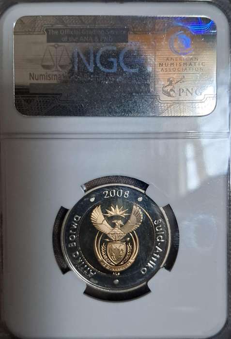 2008 Mandela R5 Coin PF69