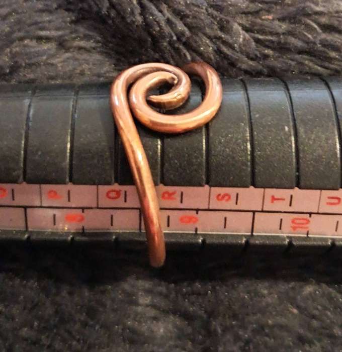 Handmade Copper Ring Spiral Size 9