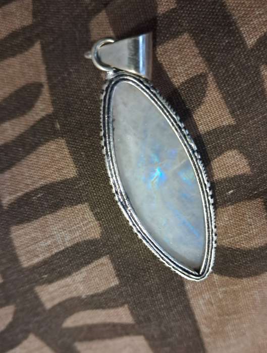 Silver Plated Moonstone Pendant