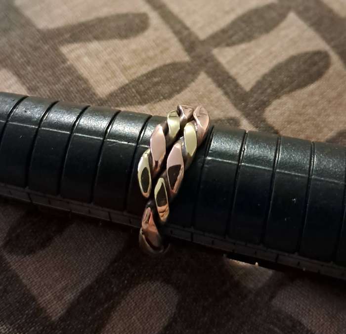 Adjustable Copper and Brass Handmade Ring