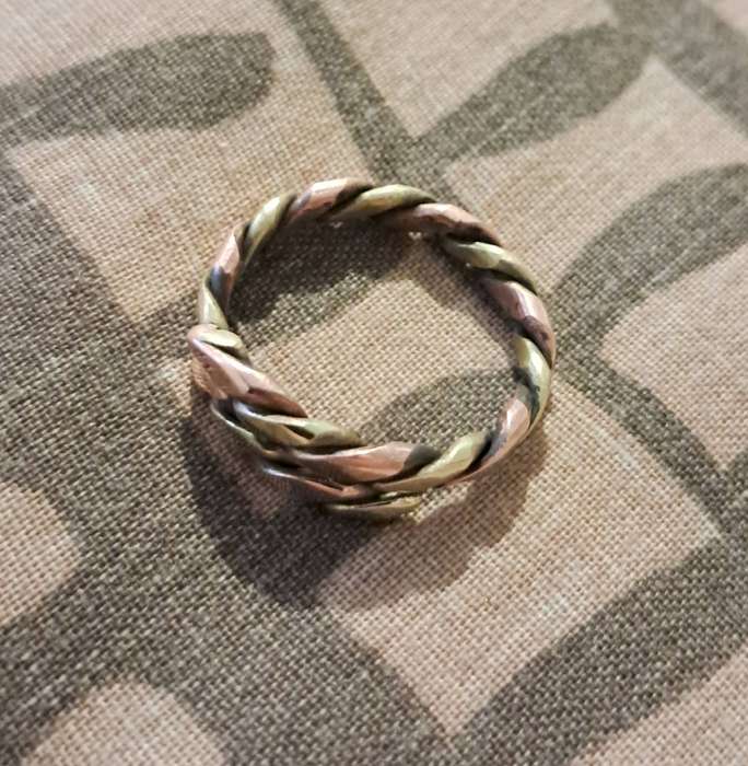 Adjustable Copper and Brass Handmade Ring