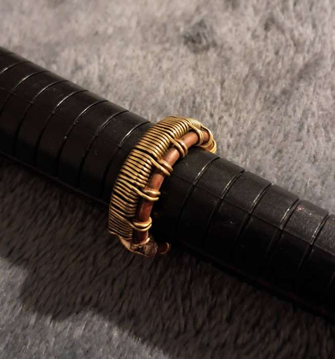 Handmade Adjustable Copper and Brass Ring