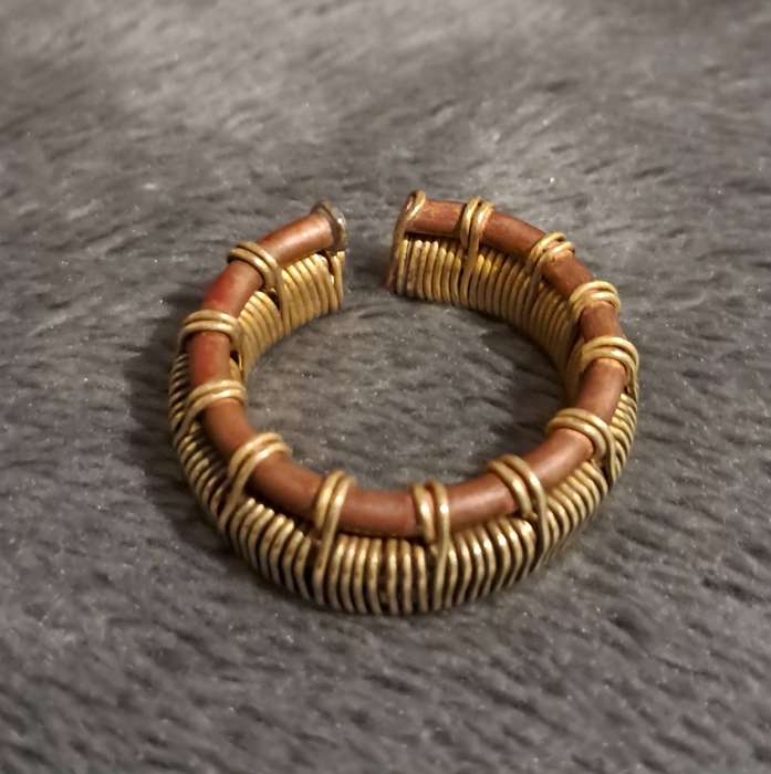 Handmade Adjustable Copper and Brass Ring