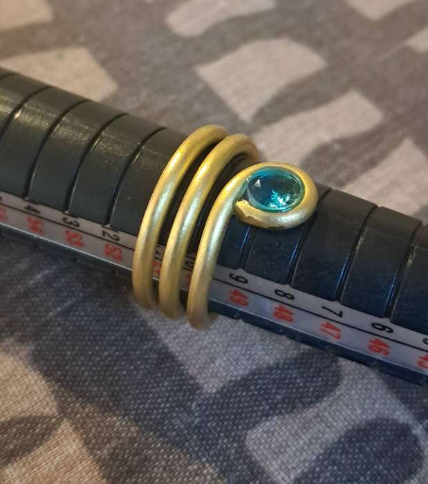 Handmade Bass Ring Size 6