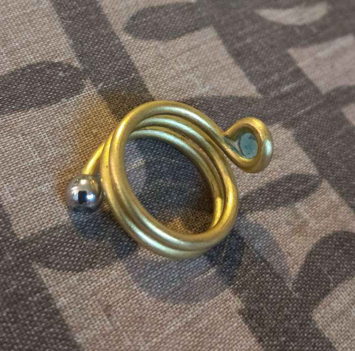 Handmade Bass Ring Size 6