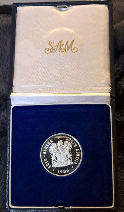 1986 Proof 1 Rand Year of Disabled People