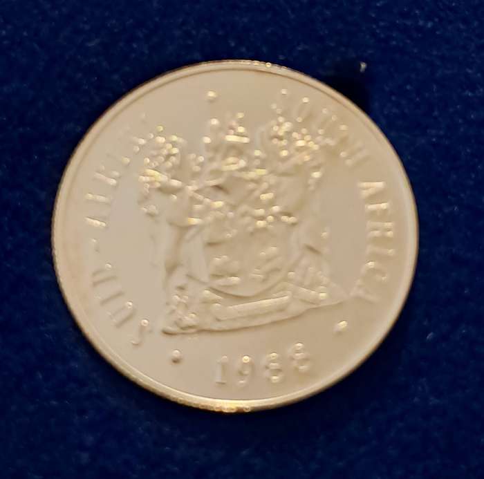 1988 Proof Bartlomeu Dias Silver 1 Rand