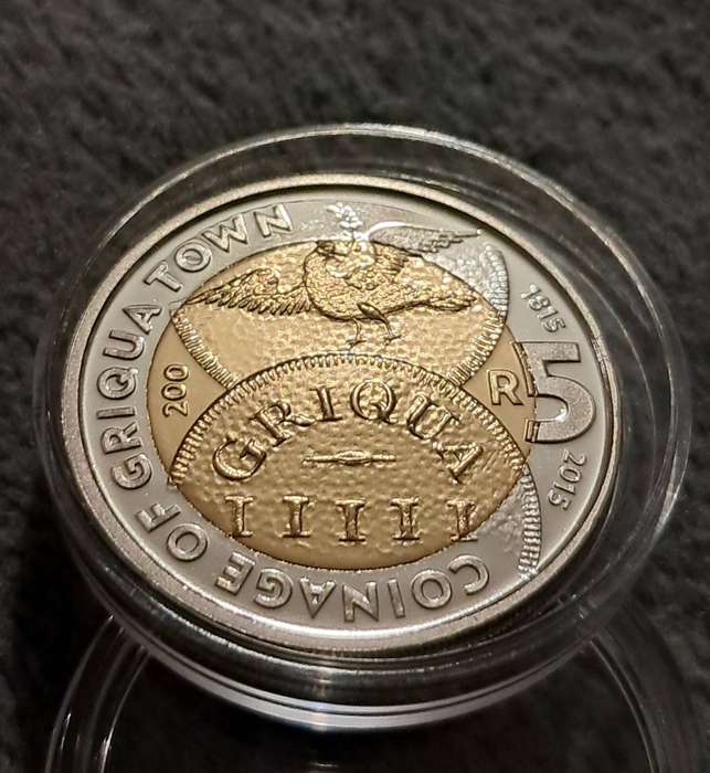 2015 Proof Griqua Town Bicentennial 5 Rand