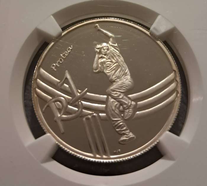 High Grade 2003 PF68 Cricket Silver 1 Rand