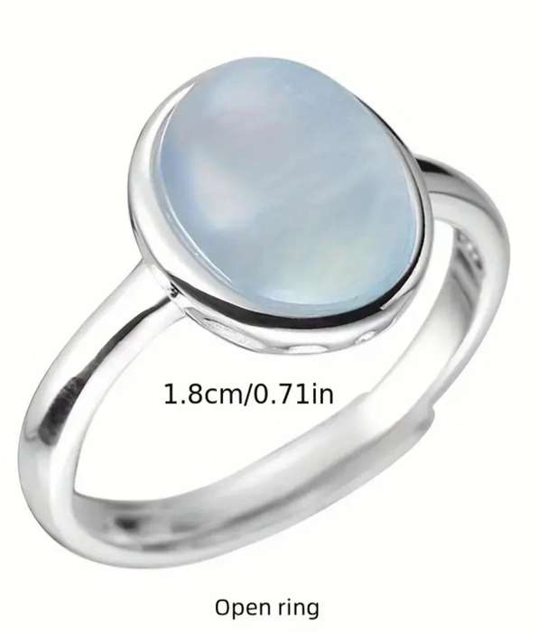 Moonstone Adjustable Ring