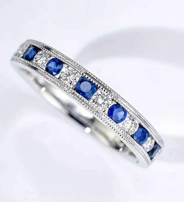 Classic Minimalist Ring Synthetic Zirconia Size 7
