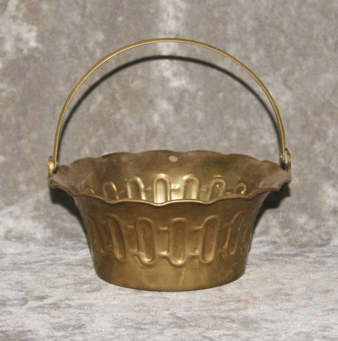 Vintage brass bon bon dish