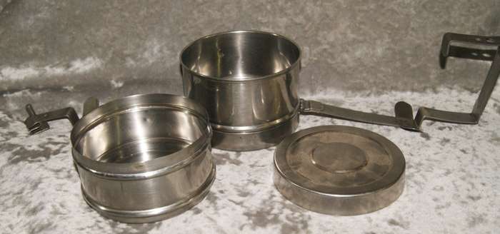 Mili stainless steel 3 piece lunch box