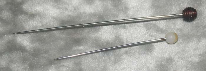 Pair of vintage hat pins