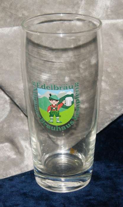 Allgauer Brauhaus Edelbrau 500ml beer glass