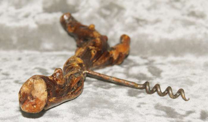 Antique Laurent Siret fancy Burl wood cork screw