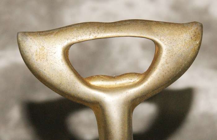 Silver plated dolphin bottle opener