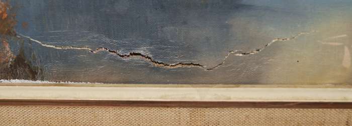 Oil on canvas landscape by Gerrit Roon signed