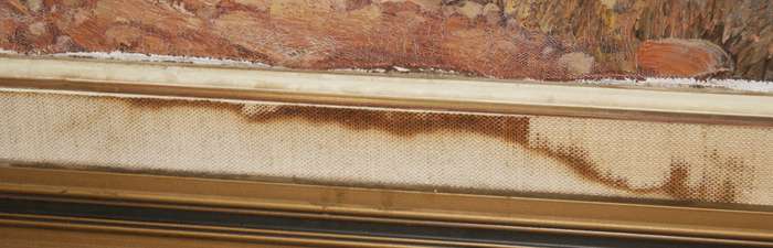 Oil on canvas landscape by Gerrit Roon signed