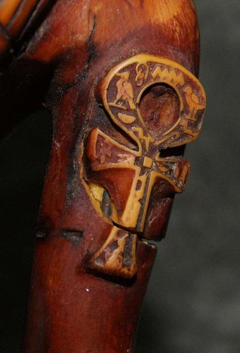 Egyptian hand cast resin hand decorated Anubis statue