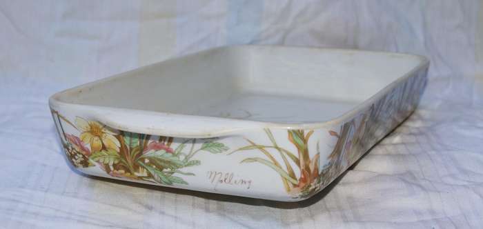 Vintage Pillivuyt rectangular dish (1 of 2)