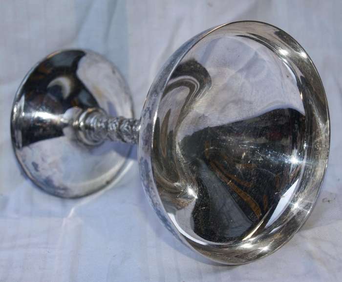 Vintage silver plated champagne goblet