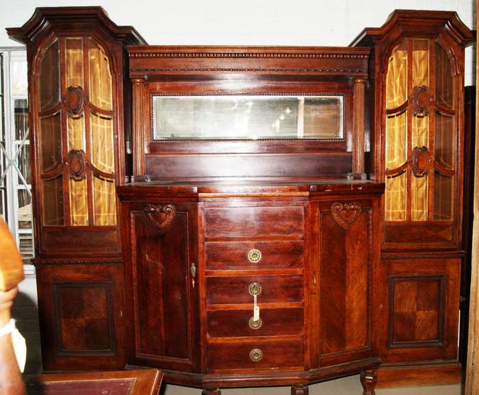Antique Victorian Oak colonial buffet/ sideboard